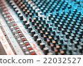Sound recording equipment. Music mixer controls 22032527