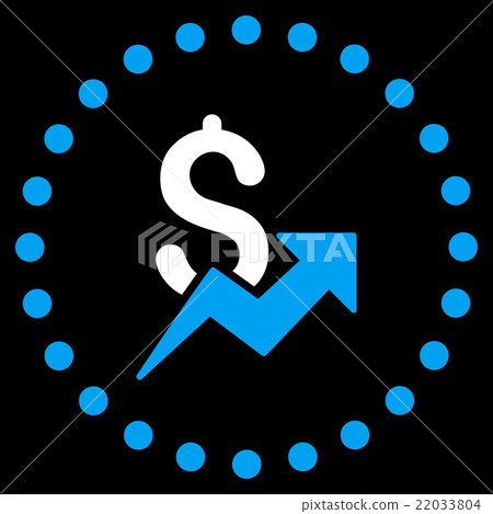 Dollar Growth Icon Dollar Growth Icon 22033804