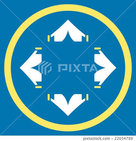 Tent Camp Icon Tent Camp Icon 22034789