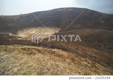 Omuroyama, a mountain-burned slope and crater (super wide angle shooting) Omuroyama, a mountain-burned slope and crater (super wide angle shooting) 22035294