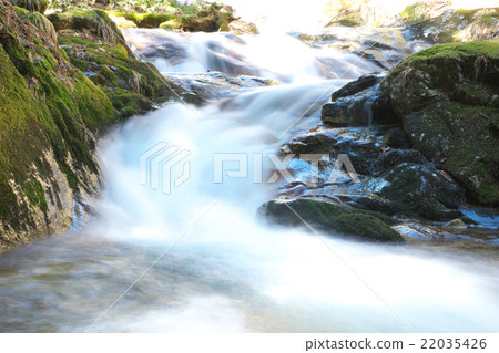 Flow of lining of the Kiso River source area 22035426