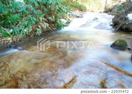 Kiso河源區平面的流動,地板波鋸地板(Hiradaru) Kiso河源區平面的流動,地板波鋸地板(Hiradaru) 22035472