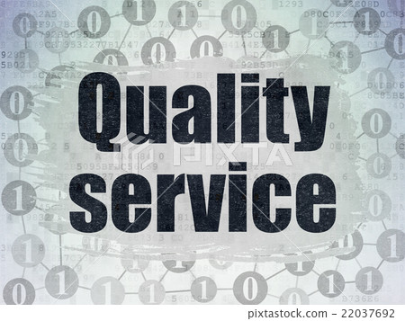 Finance concept: Quality Service on Digital Data Finance concept: Quality Service on Digital Data 22037692