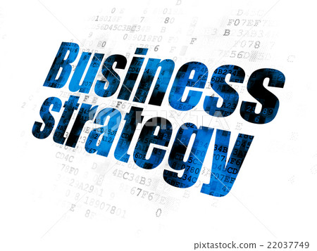 Business concept: Business Strategy on Digital 22037749