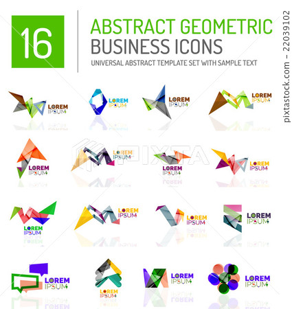 Abstract business icons Abstract business icons 22039102