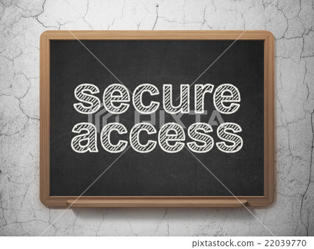 Safety concept: Secure Access on chalkboard 22039770