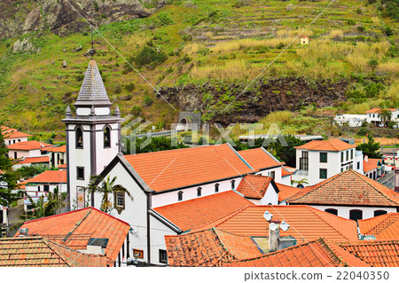 View of Church in Saint Vincent, Madeira,Portugal 22040350