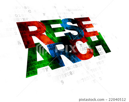 Marketing concept: Research on Digital background Marketing concept: Research on Digital background 22040512