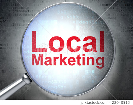 Marketing concept: Local Marketing with optical Marketing concept: Local Marketing with optical 22040513