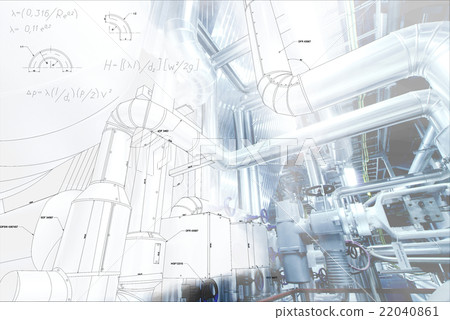 blueprint drawing combined with picture equpment blueprint drawing combined with picture equpment 22040861