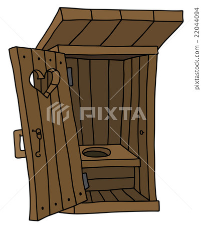 Old wooden latrine 22044094