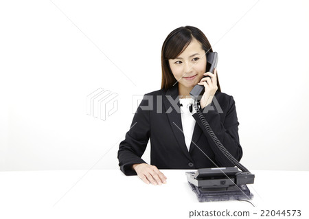 Female in her twenties Young OL office Telephone compatible scene 22044573