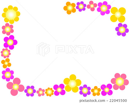 Flower pattern frame Flower pattern frame 22045500
