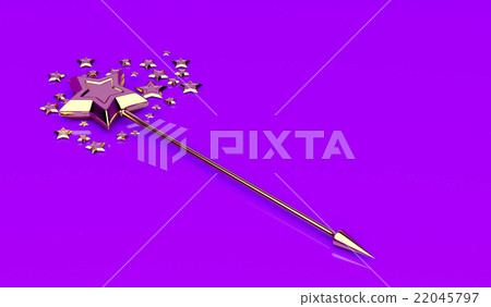 Magic wand with stars 22045797