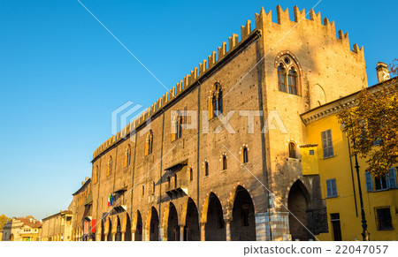 Facade of the Palazzo Ducale in Mantua - Italy 22047057
