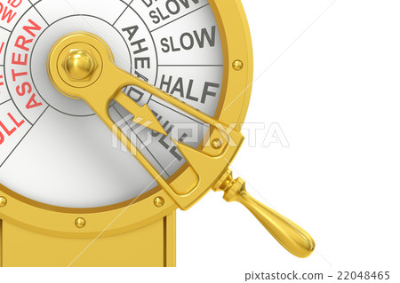 Engine order telegraph closeup, Full Ahead  22048465