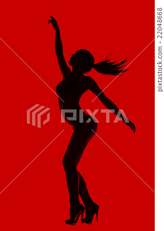 Dancing model with sport body 22048668