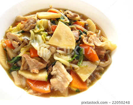 Stir-fried delicious tempted bamboo shoots and plenty of vegetables Stir-fried delicious tempted bamboo shoots and plenty of vegetables 22050248