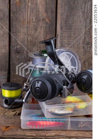 fishing tackles and fishing baits in box fishing tackles and fishing baits in box 22053634