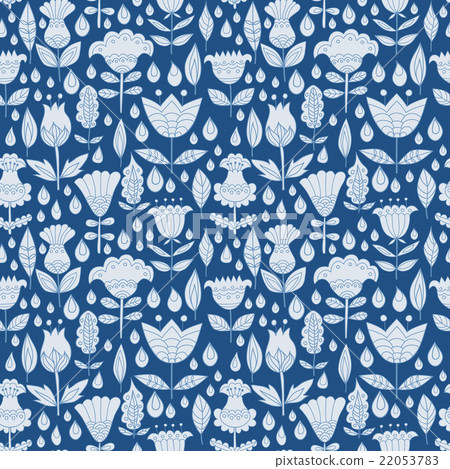 Floral seamless pattern background. 22053783