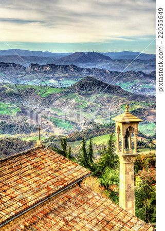 View of Apennine Mountains from San Marino 22055649