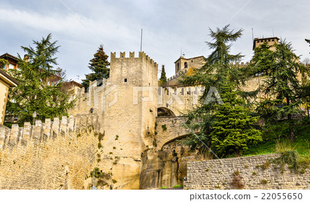View of city walls of San Marino 22055650