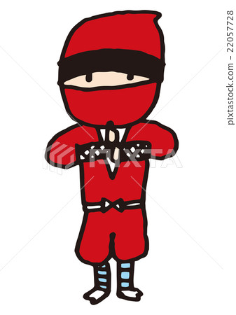 Red ninja pose 1 22057728
