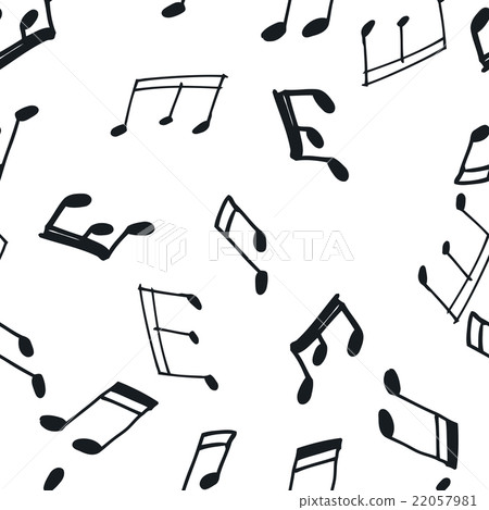 Seamless pattern with music notes 22057981