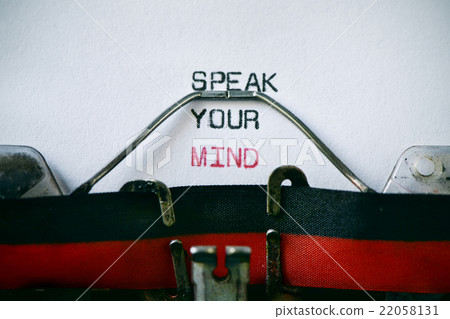 typewritter and text speak your mind typewritter and text speak your mind 22058131