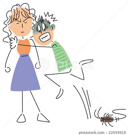A man surprised by cockroaches 22059918