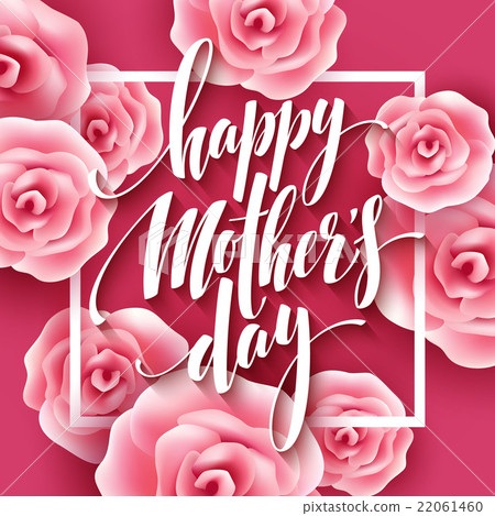 Happy Mothers Day lettering. Mothers day greeting 22061460
