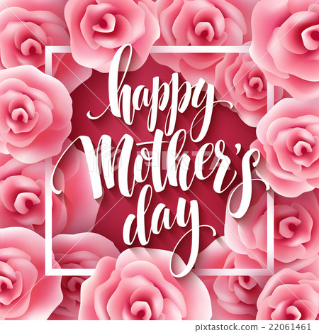 Happy Mothers Day lettering. Mothers day greeting 22061461
