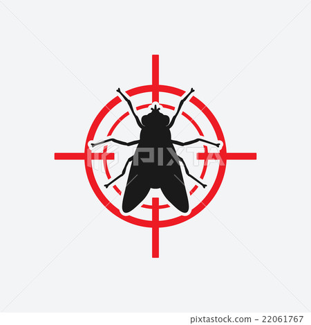 fly icon red target 22061767