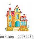 illustration in cartoon style mansion 22062234
