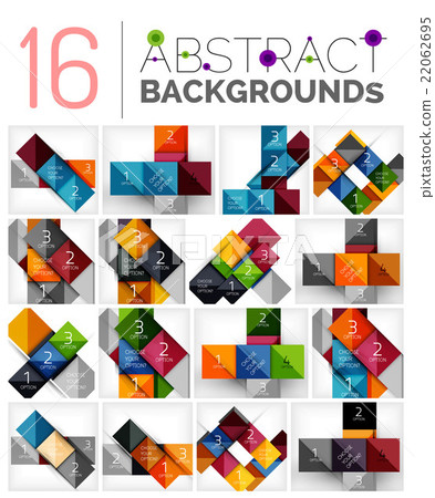 Collection of abstract backgrounds - Stock Illustration [22062695] - PIXTA