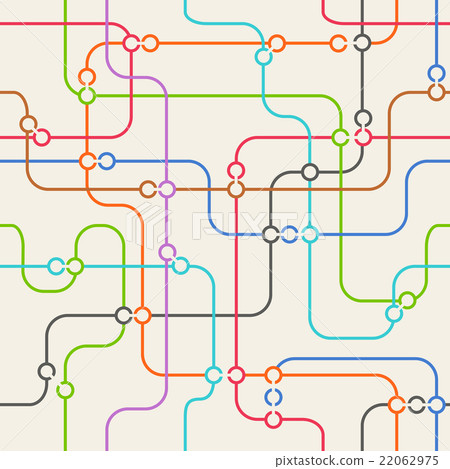 Seamless background of abstract metro scheme 22062975