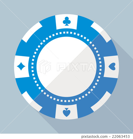 Casino gambling chip vector flat icon 22063453