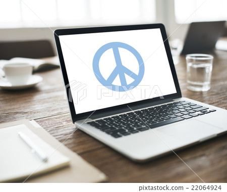 Peaceful Symbol Happiness Liberty Concept Peaceful Symbol Happiness Liberty Concept 22064924