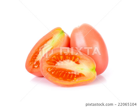 cherry tomatoes isolated on the white background cherry tomatoes isolated on the white background 22065104