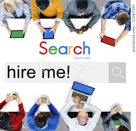 Hire me Recruiting Manpower Occupation Jobs Concept 22065595