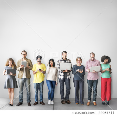 Group of People Connection Digital Device Concept Group of People Connection Digital Device Concept 22065711