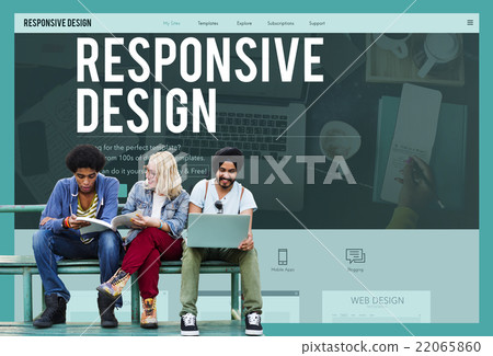 Responsive Design Layout Media Content Browser Concept 22065860