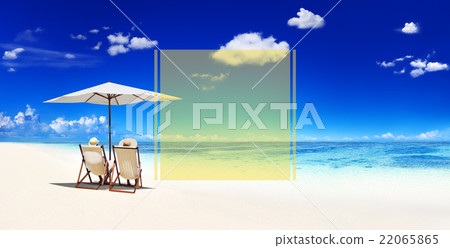 Copy Space Frame Summer Vacation Holiday Concept Copy Space Frame Summer Vacation Holiday Concept 22065865