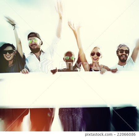 Diverse Summer Friends Fun Copy Space Concept Diverse Summer Friends Fun Copy Space Concept 22066086