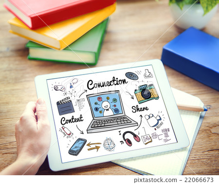 Connection Social Media Social Networking Concept Connection Social Media Social Networking Concept 22066673