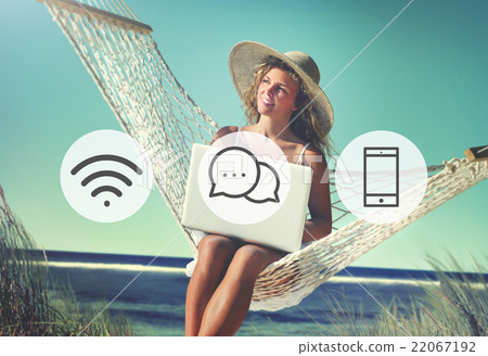 Wireless Technology Online Messaging Communication Concept 22067192