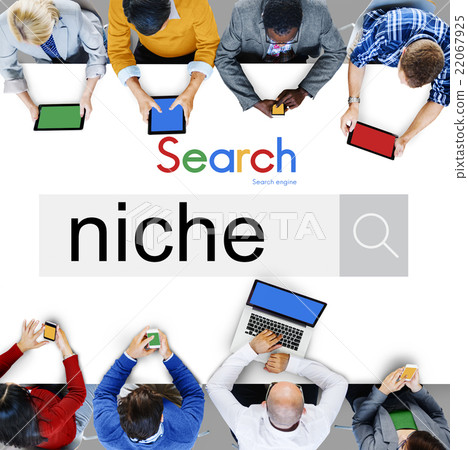 Niche Market Demand Consumer Target Concept Niche Market Demand Consumer Target Concept 22067925