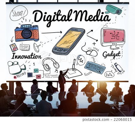 Digital Media Internet Online Sharing Technology Website Concept Digital Media Internet Online Sharing Technology Website Concept 22068015