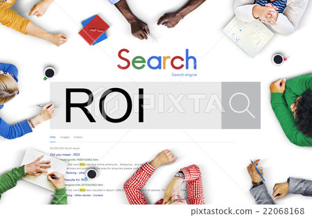 ROI Return Investment Corporate Finance Money Concept ROI Return Investment Corporate Finance Money Concept 22068168