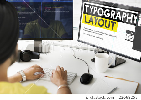 Typography Layout Responsive Design Creative Concept 22068253